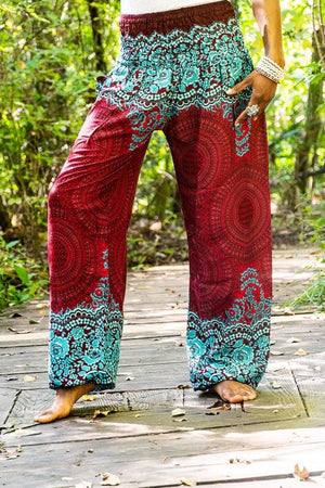 FLORAL Harem Pants Boho Pants Hippie Pants Yoga