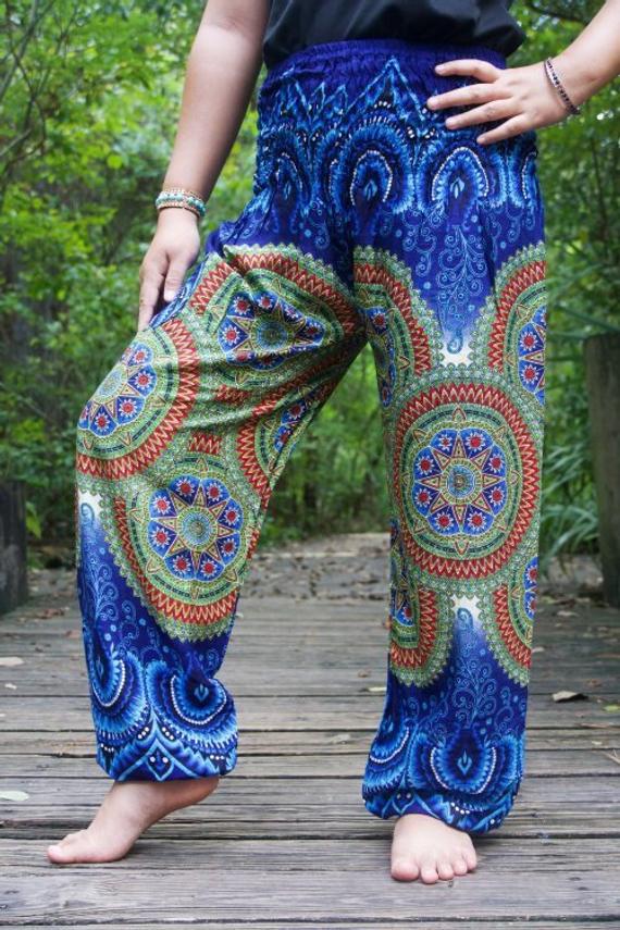 Geometric Women Boho Pants Hippie Pants Yoga Pants