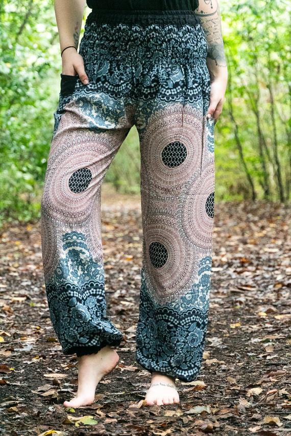 MANDALA Women Boho Pants Hippie Pants Yoga Pants