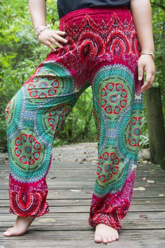 GEOMETRIC Women Boho Pants Hippie Pants Yoga Pants