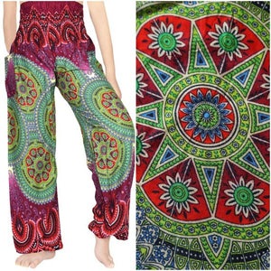 GEOMETRIC Women Boho Pants Hippie Pants Yoga Pants