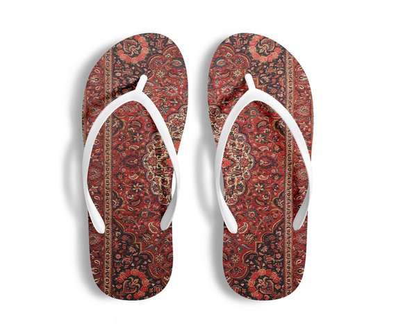 Persian Rug Slippers Sandals Swimming Pool Shoes