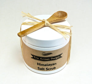 Himalayan Salt Scrub with Mini Wood Spoon