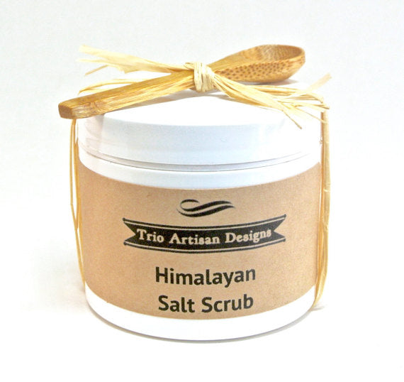 Himalayan Salt Scrub with Mini Wood Spoon