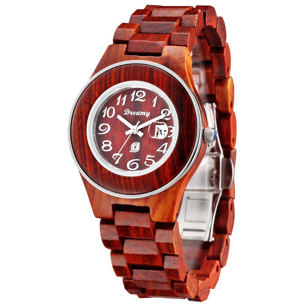 Women's Natural Rosewood Wooden Watch - She