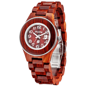 Women's Natural Rosewood Wooden Watch - She