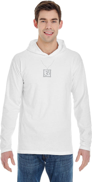 AUM Charm Necklace Pigment Hoodie Yoga Tee Shirt